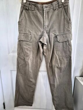 Duluth Trading Co Men's Fire Hose Relaxed Fit Cargo Utility Work Pants 34x36